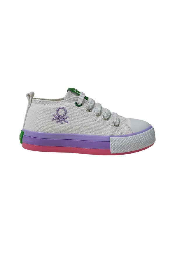 Benetton Çocuk Spor Ayakkabısı Beyaz Lila
