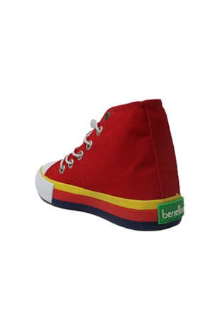 Benetton Uzun Çocuk Spor Ayakkabısı Kırmızı