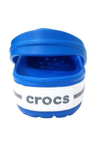 Crocs Mavi Crocband Kenarı Çizgili Terlik