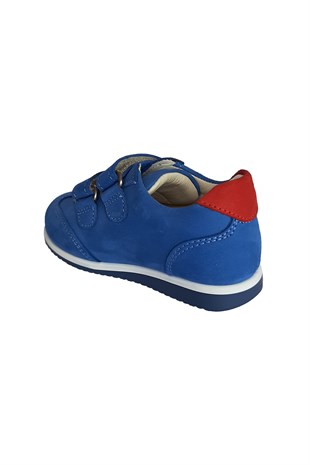 Ortopedik Deri Spor Çocuk Ayakkabı Mavi