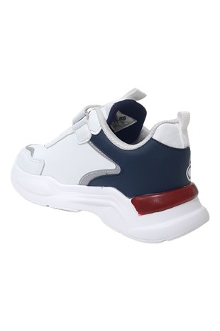 Pepino Filet Spor Çocuk Ayakkabısı Beyaz-Lacivert