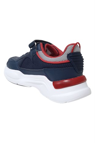 Pepino Filet Spor Çocuk Ayakkabısı Lacivert Kırmızı