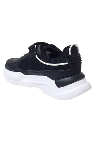 Pepino Filet Spor Çocuk Ayakkabısı Siyah-Beyaz