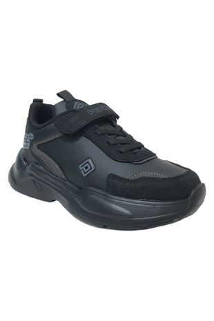 Pepino Filet Spor Çocuk Ayakkabısı Siyah-Füme