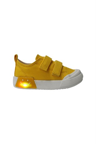 Vicco Luffy Keten Işıklı Bebek Spor Ayakkabısı Sarı