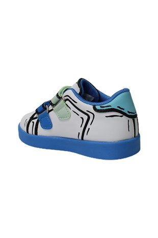 Vicco Picasso Işıklı Bebek Spor Ayakkabısı Mavi